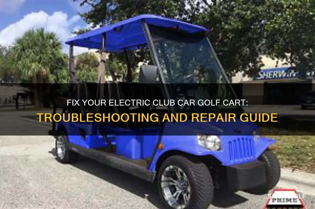 how to repair electric club car golf cart troubleshooting