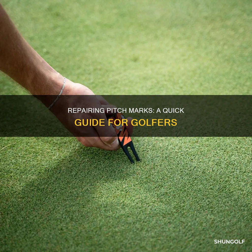 how to repair pitch marks golf