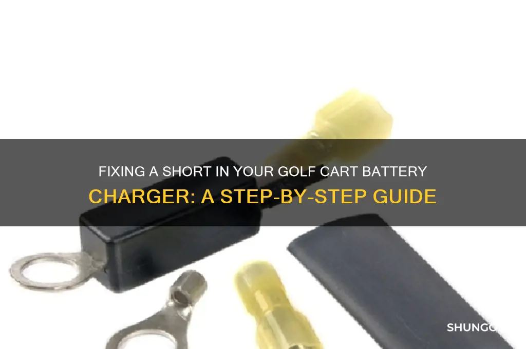 how to repair short in a golf car battery charger