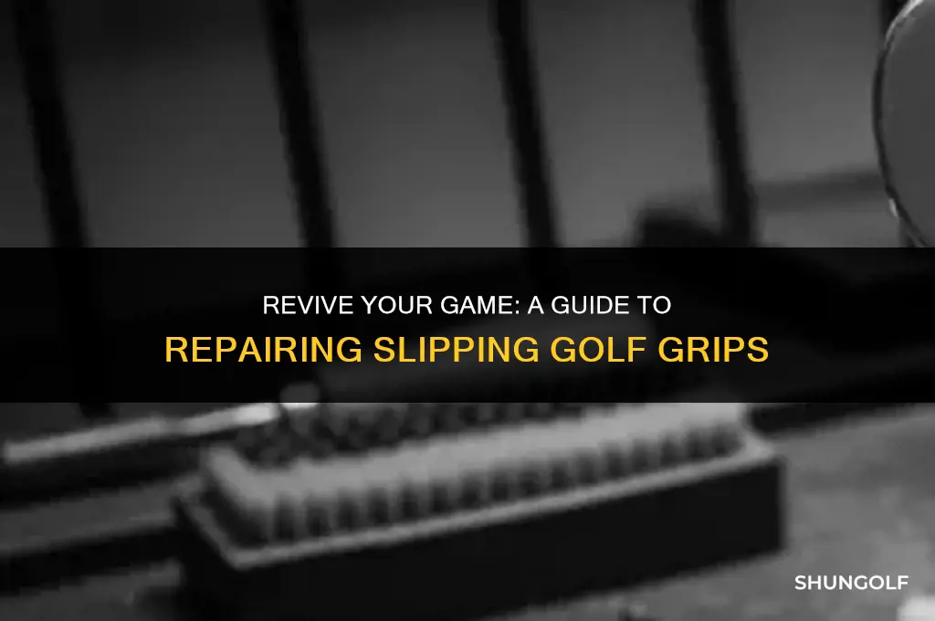how to repair slipping golf grips