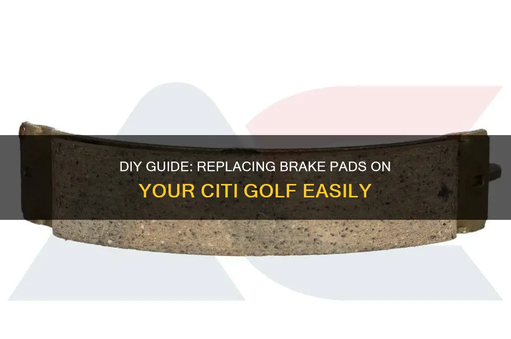 how to replace brake pads on a citi golf