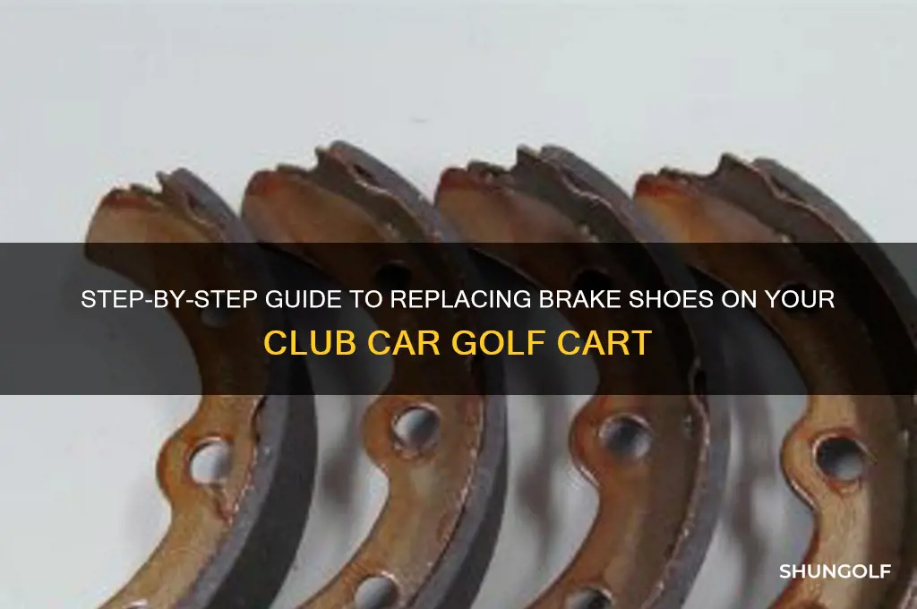 how to replace brake shoes on club car golf cart