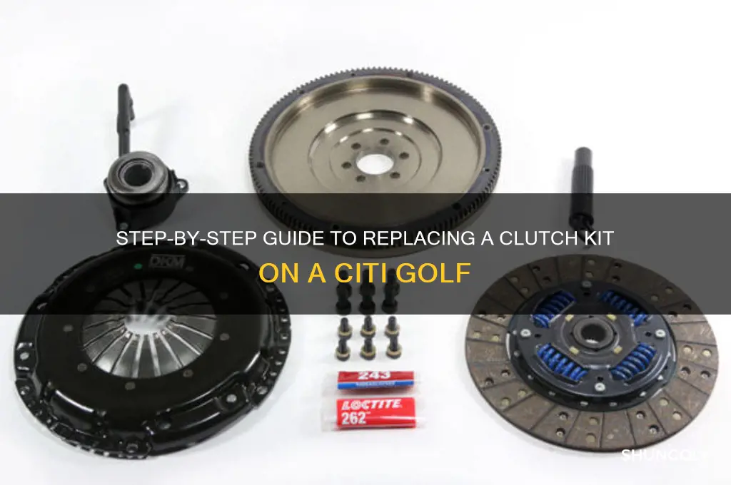 how to replace clutch kit on citi golf