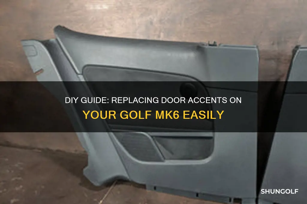 how to replace door accents on golf mk6