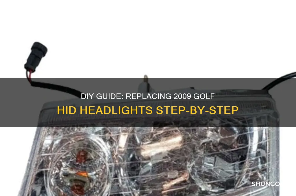 how to replace golf 2009 hid head light