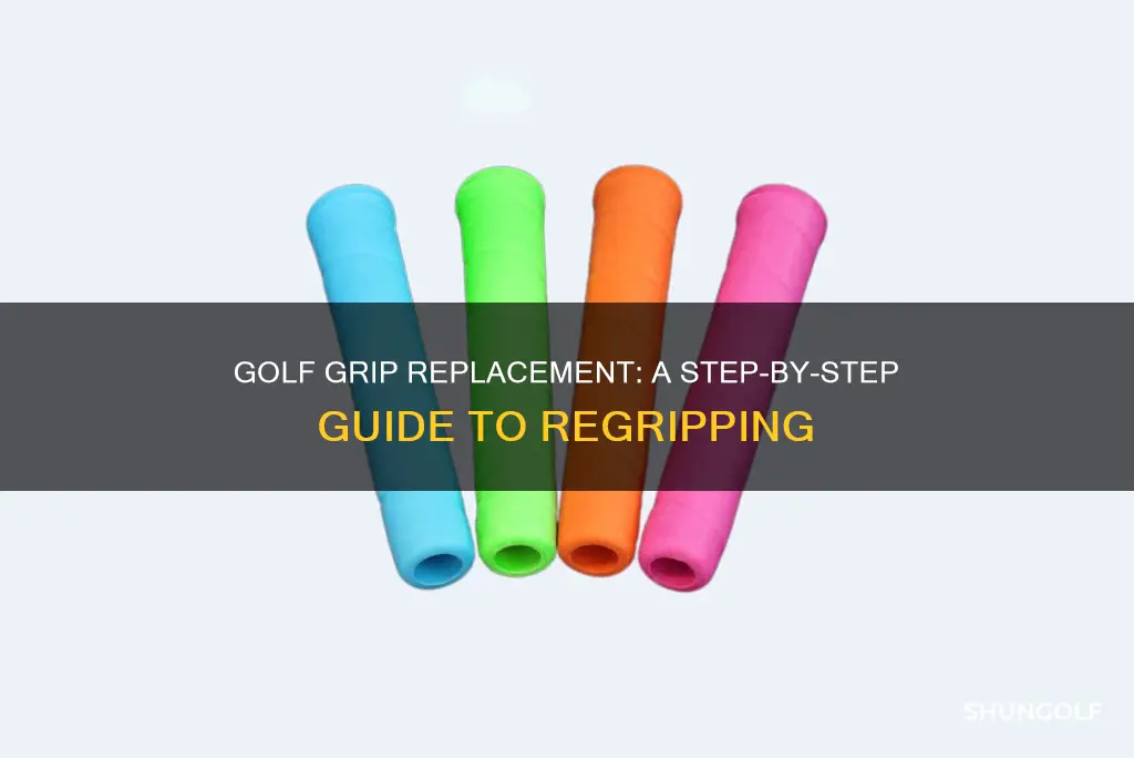 how to replace golf grops