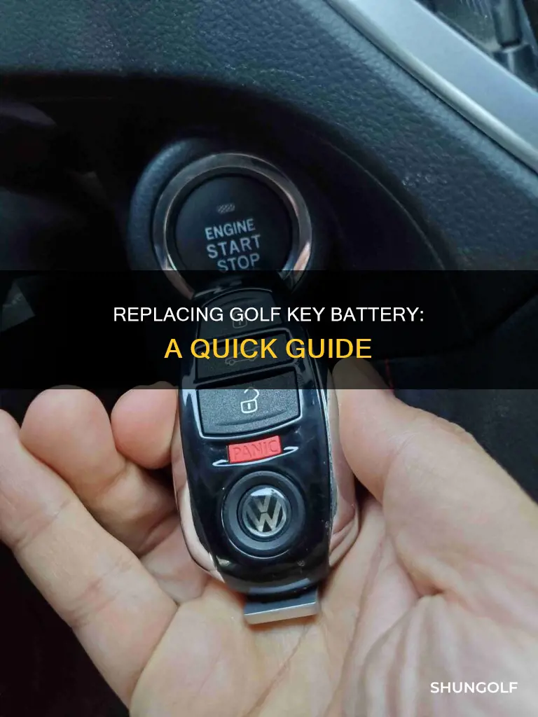 how to replace golf key battery
