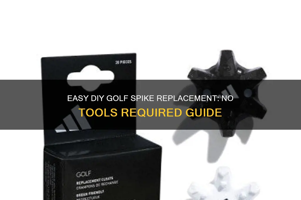 how to replace golf spikes without tool