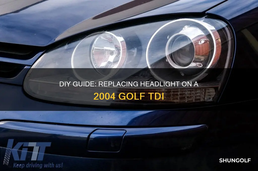 how to replace headlight 2004 golf tdi