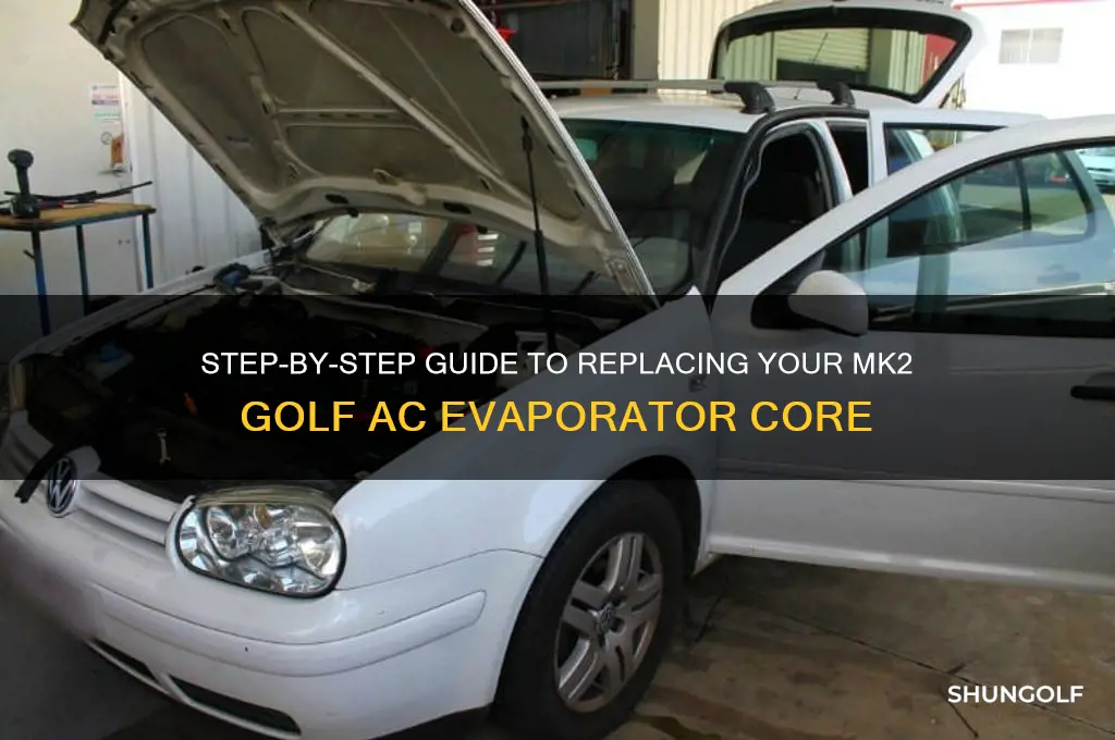 how to replace mk2 golf ac evaporator core