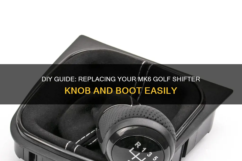how to replace mk6 golf shifter knob and boot