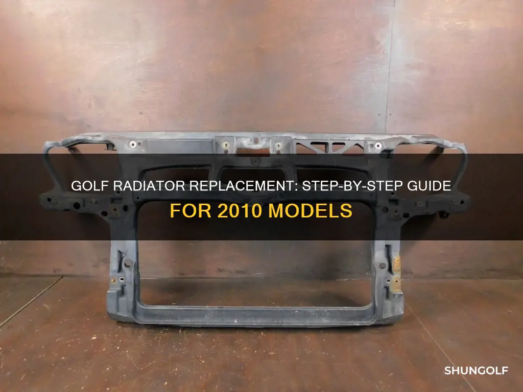 how to replace radiator 2010 golf