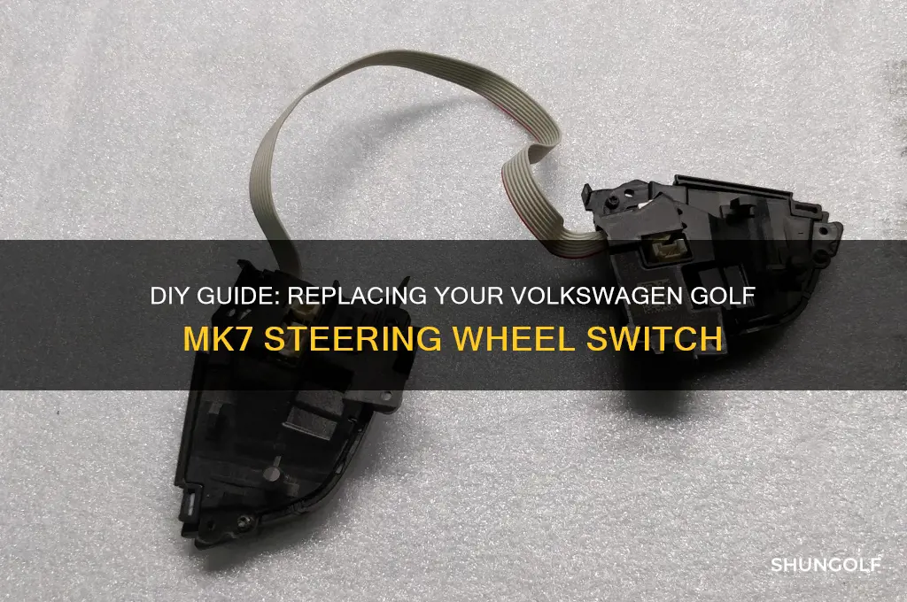 how to replace switch on steering wheel volkswagen golf mk7