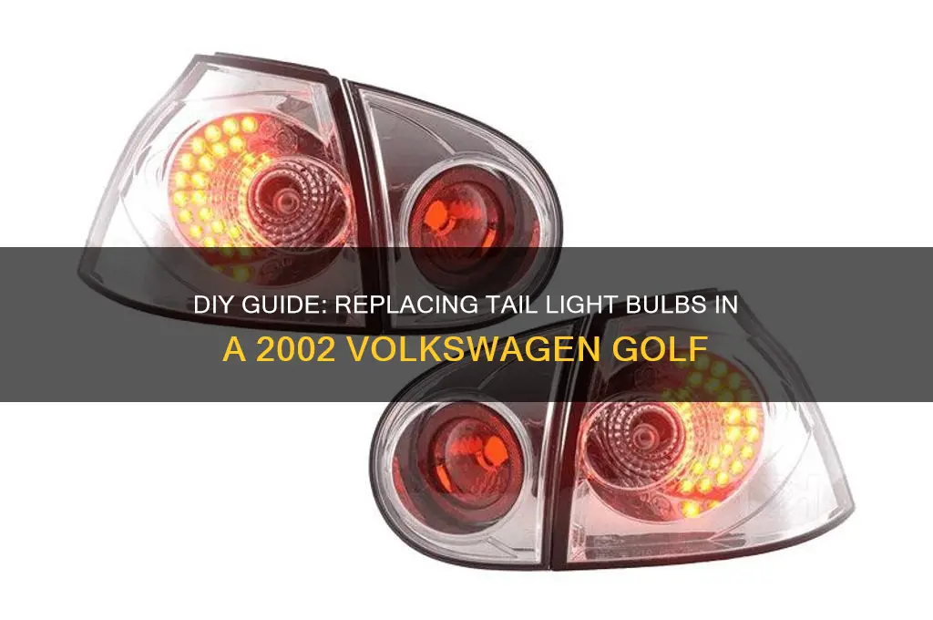 how to replace tail light bulbs 2002 golf