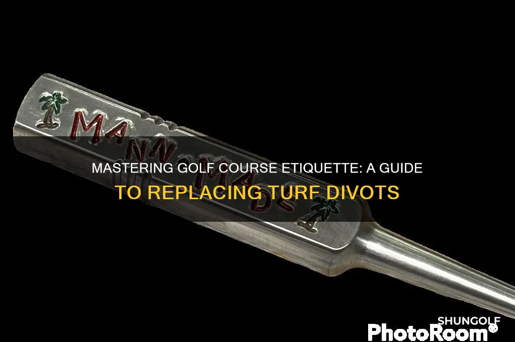 how to replace turf divots in golf