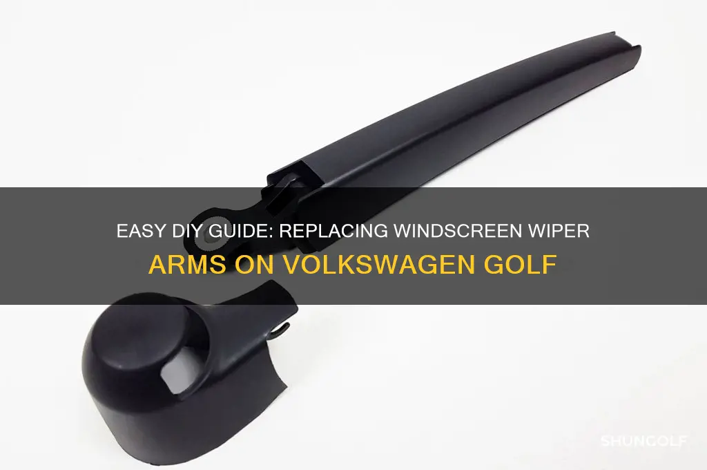 how to replace windscreen wiper arms on volkswagen golf