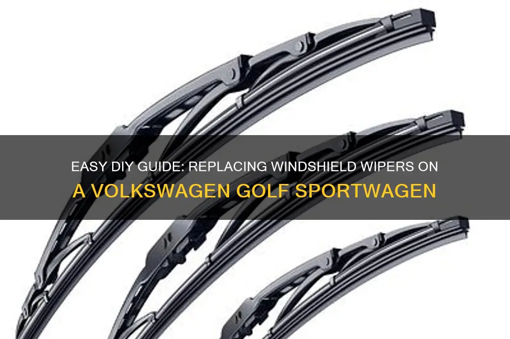 how to replace windshiled wipers on a volkswagen golf sportwagen