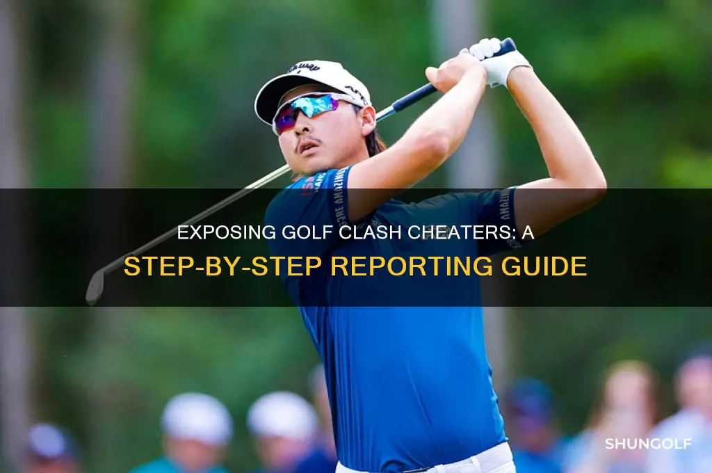 how to report cheaters in golf clash