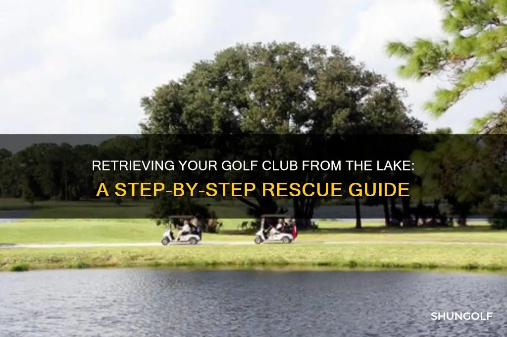 how to rescue a golf club out of a lake