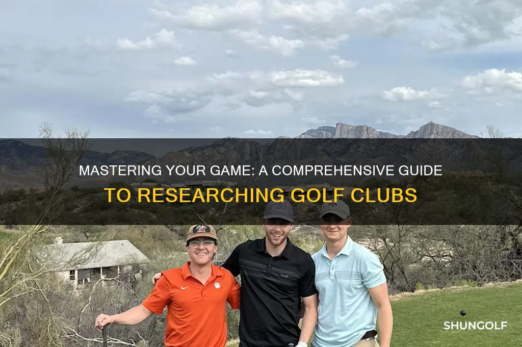 how to research a golf club