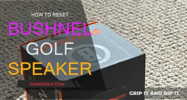 Resetting Your Bushnell Golf Speaker: A Quick Guide