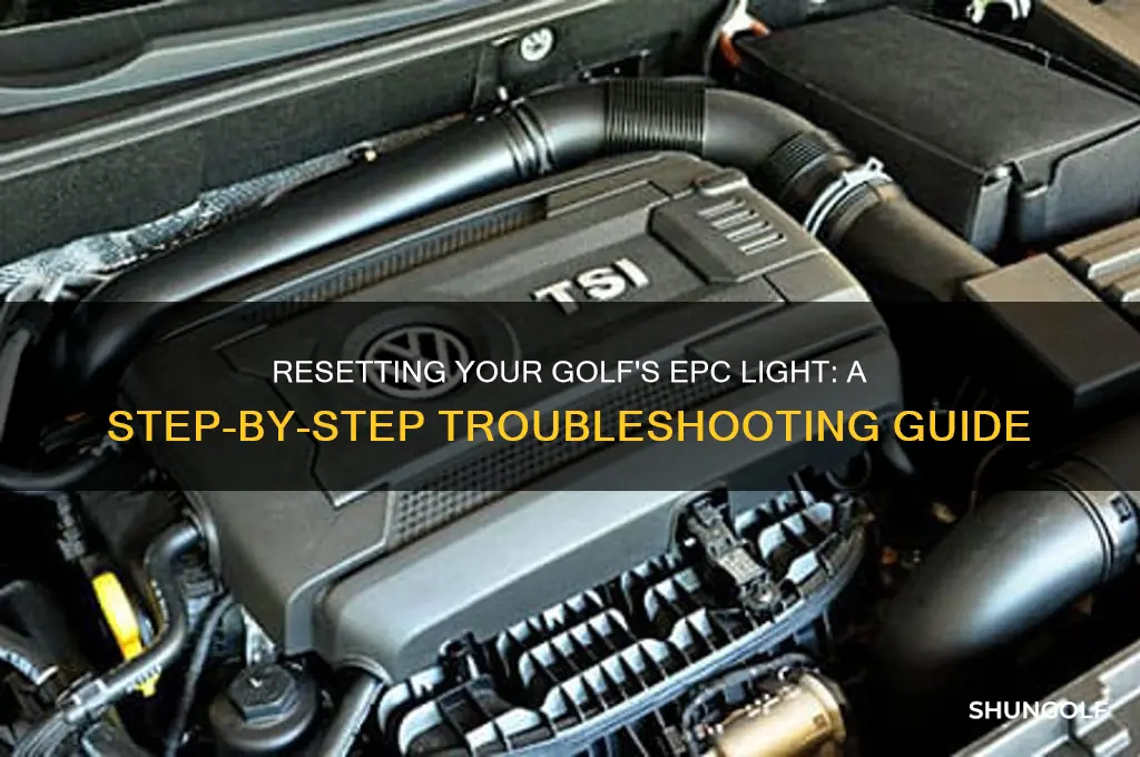 how to reset epc light on golf