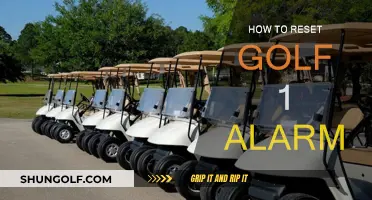 Resetting Golf 1 Alarm: A Step-by-Step Guide