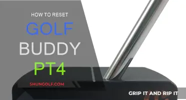 Golf Buddy PT4: Resetting Your Device in 3 Easy Steps