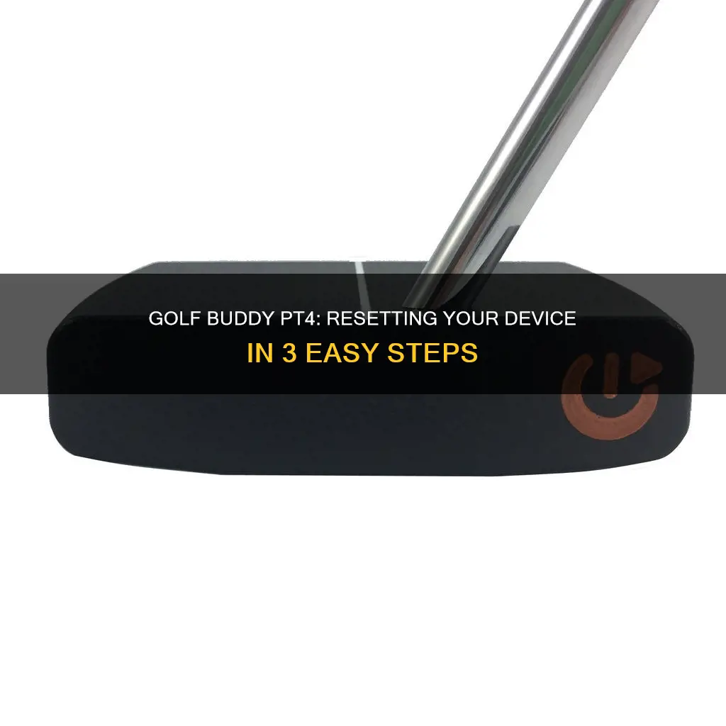 how to reset golf buddy pt4