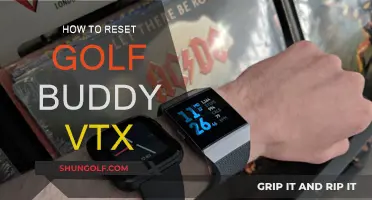 Golf Buddy VTX: Resetting Your Device in 3 Easy Steps
