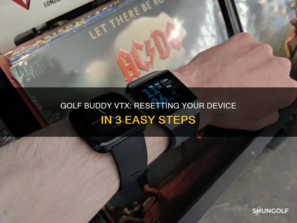 how to reset golf buddy vtx