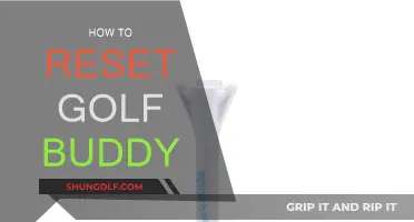 Resetting Your Golf Buddy: A Quick Guide