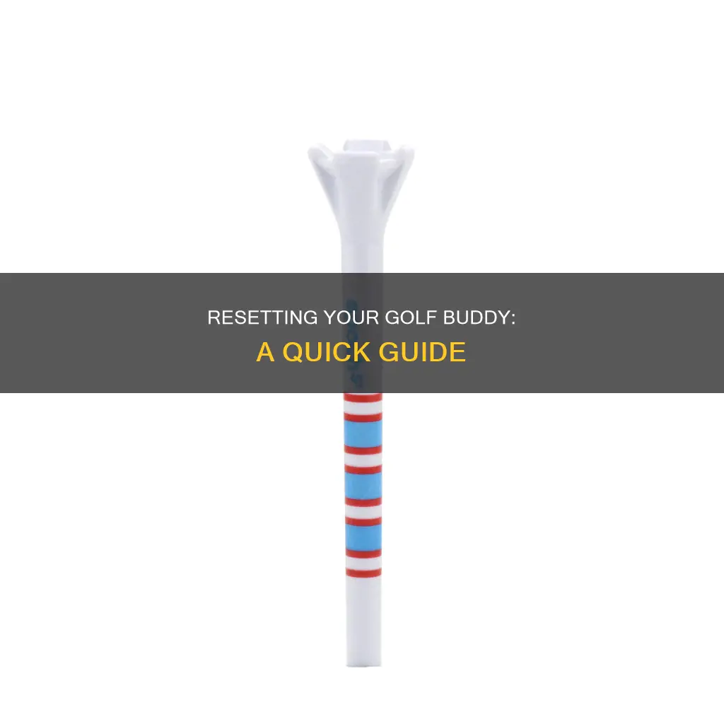 how to reset golf buddy