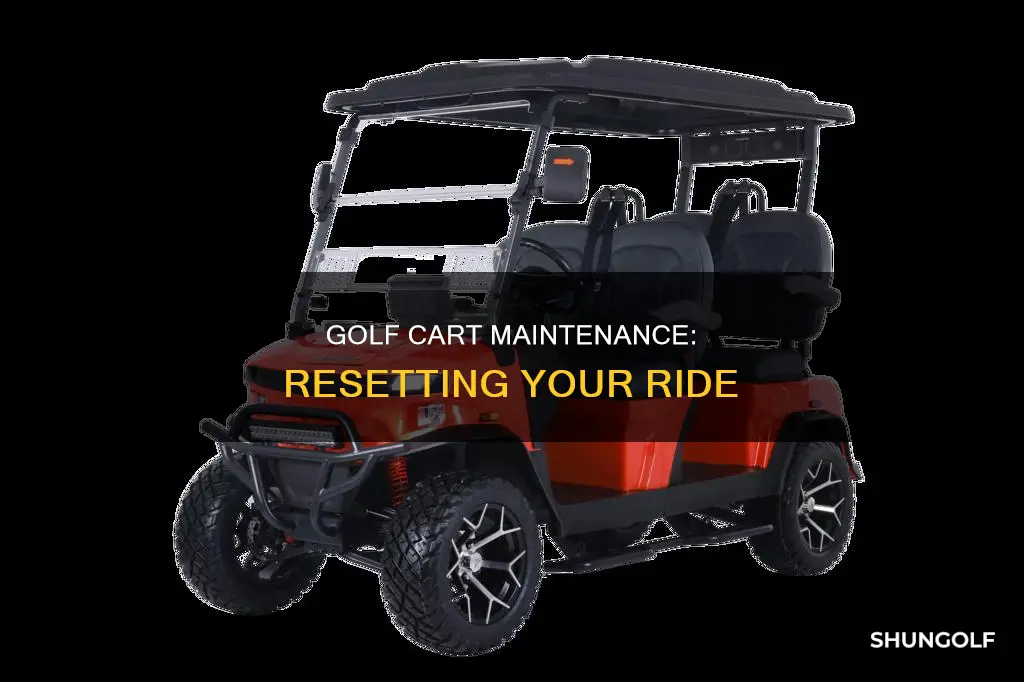 how to reset golf maintenance