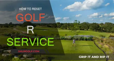 Resetting Your Golf R Service: A Step-by-Step Guide