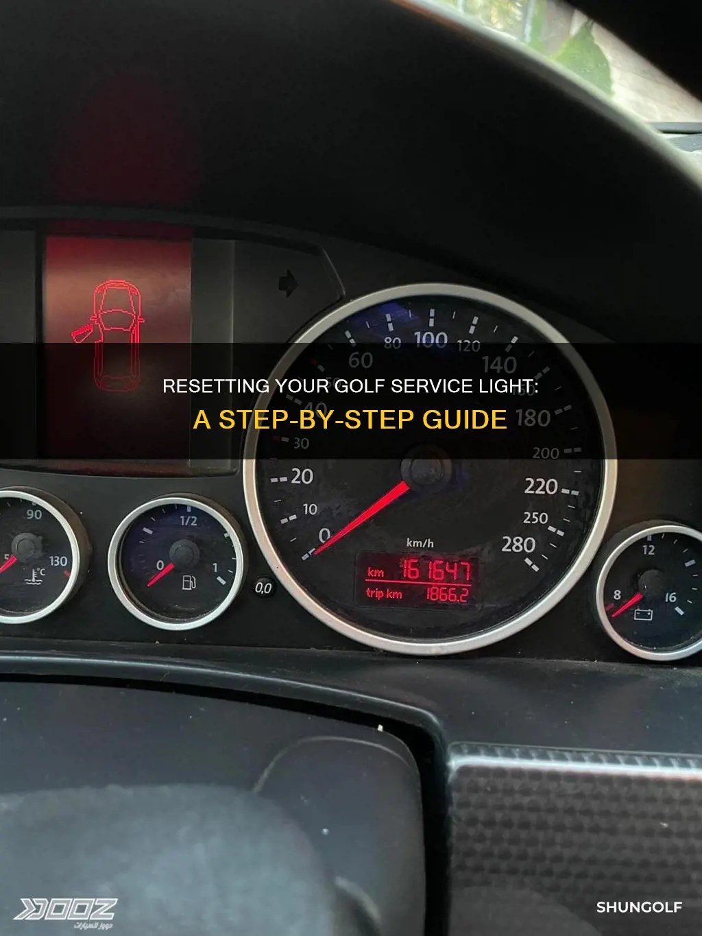 how to reset golf service light