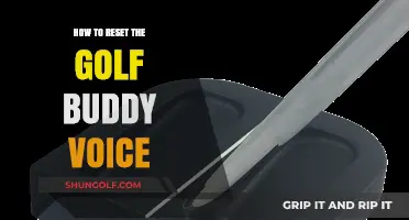 Resetting Your Golf Buddy Voice: A Quick and Easy Guide