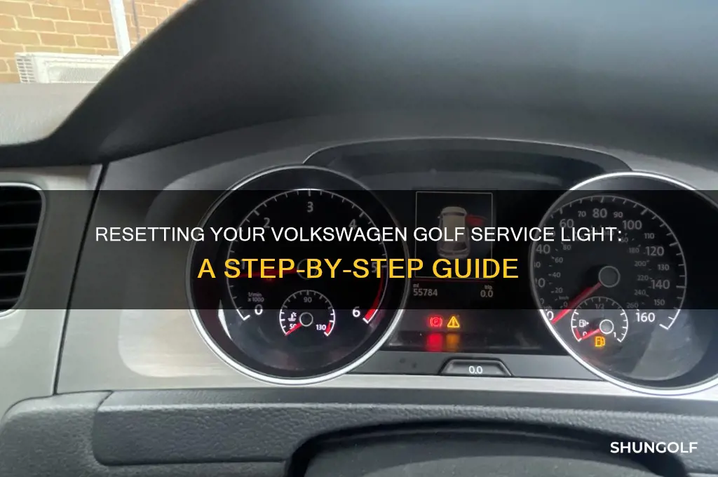 how to reset volkswagen golf service light