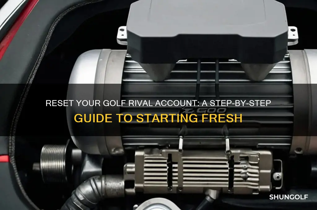 how to reset your golf rival account