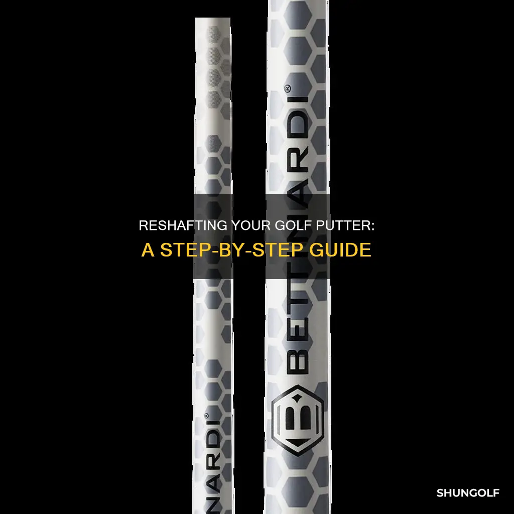 how to reshaft a golf putter