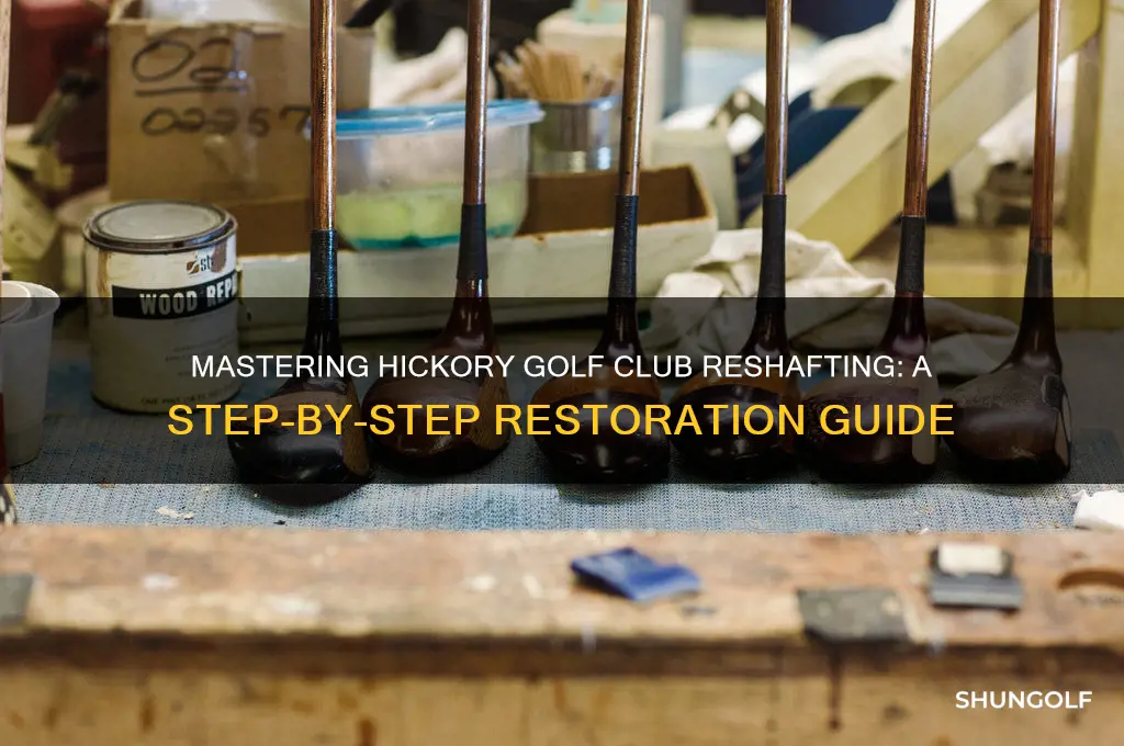 how to reshaft a hickory golf club