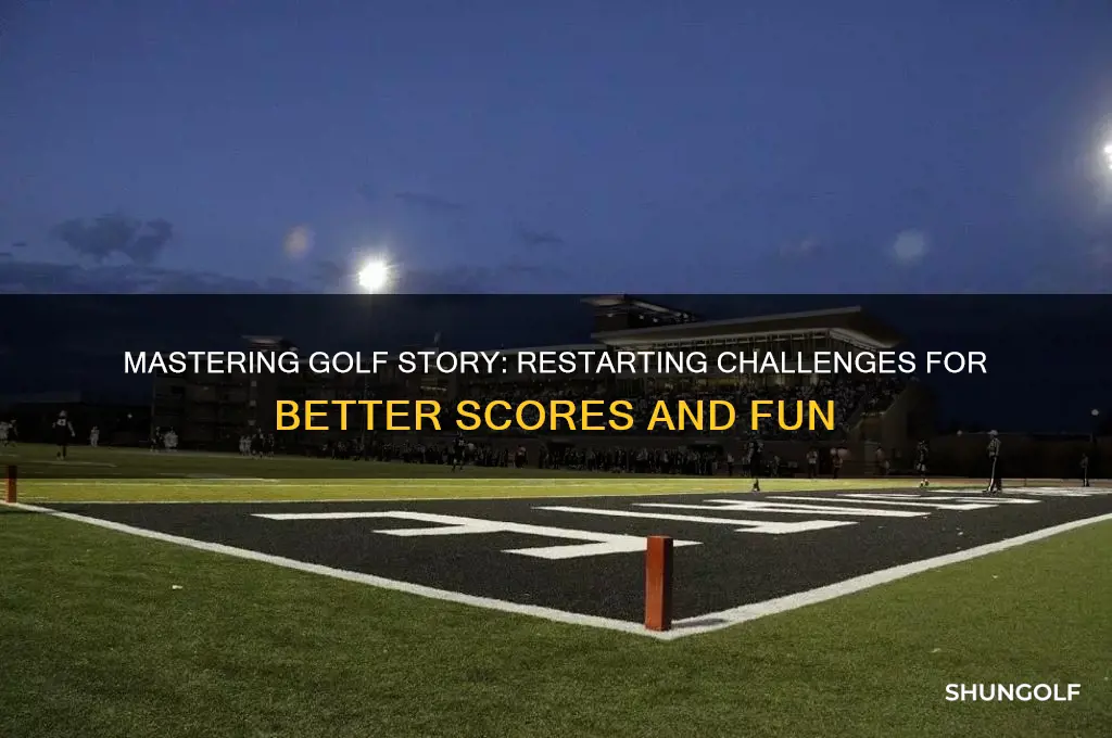 how to restart a challenge in golf story