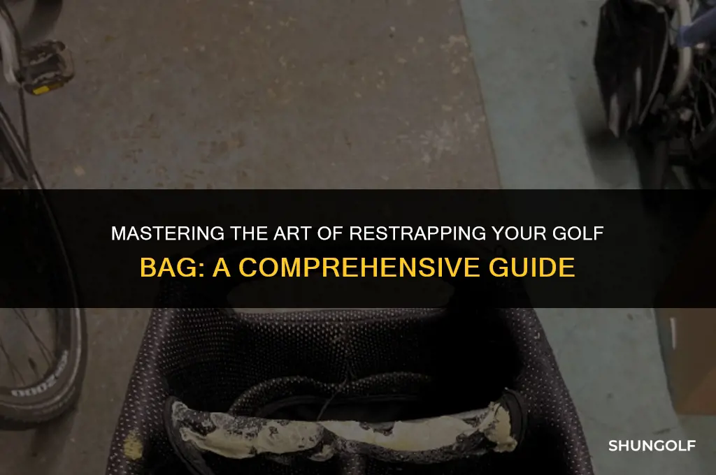 how to restrap golf bag