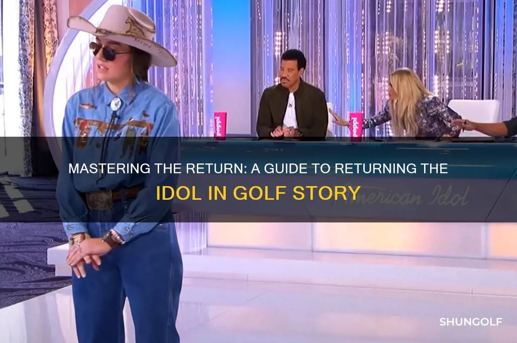 how to return idol in golf story