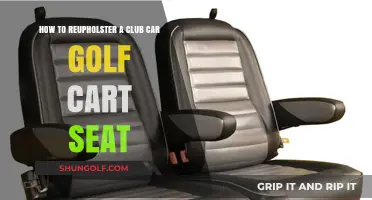 DIY Guide: Reupholstering Your Club Car Golf Cart Seat Easily