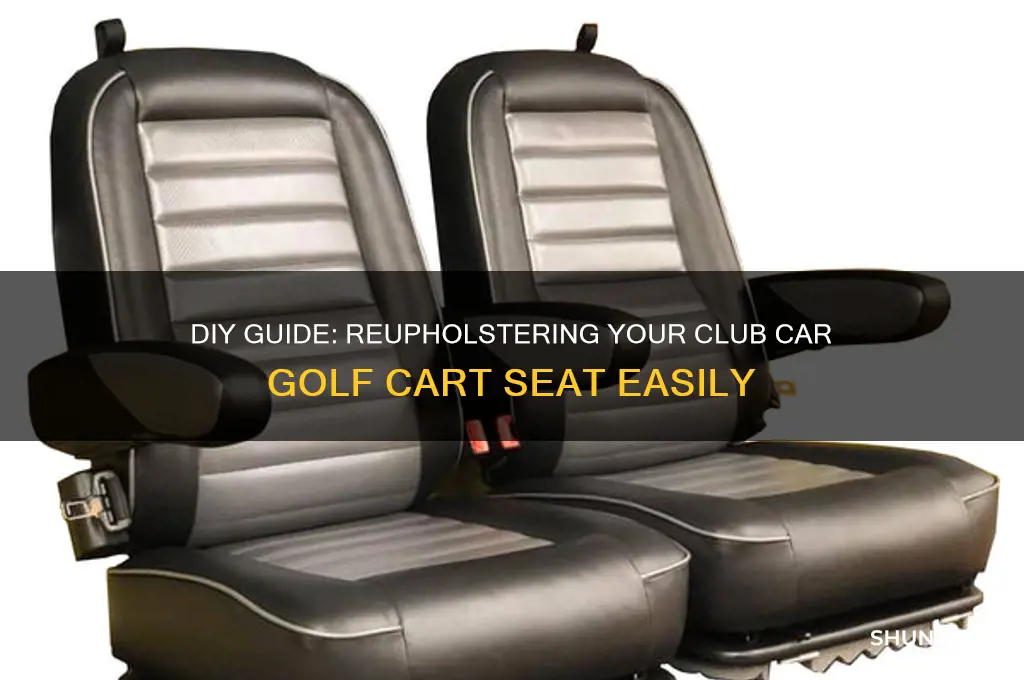 how to reupholster a club car golf cart seat