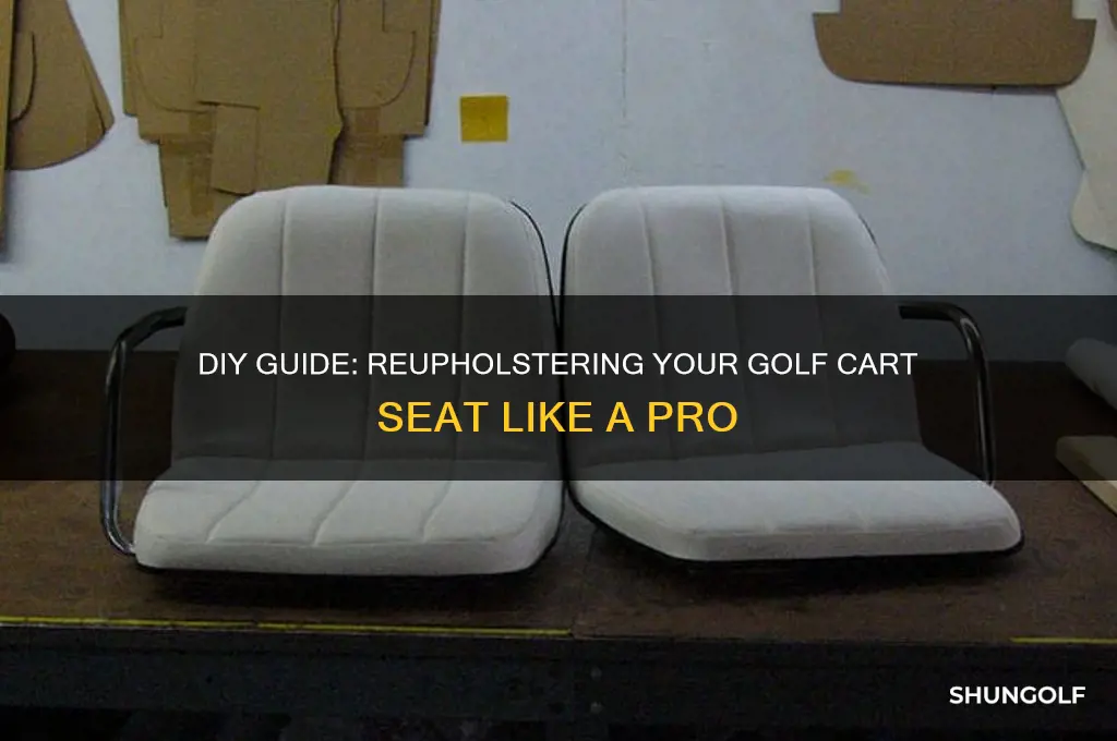 how to reupholster a golf cart seat
