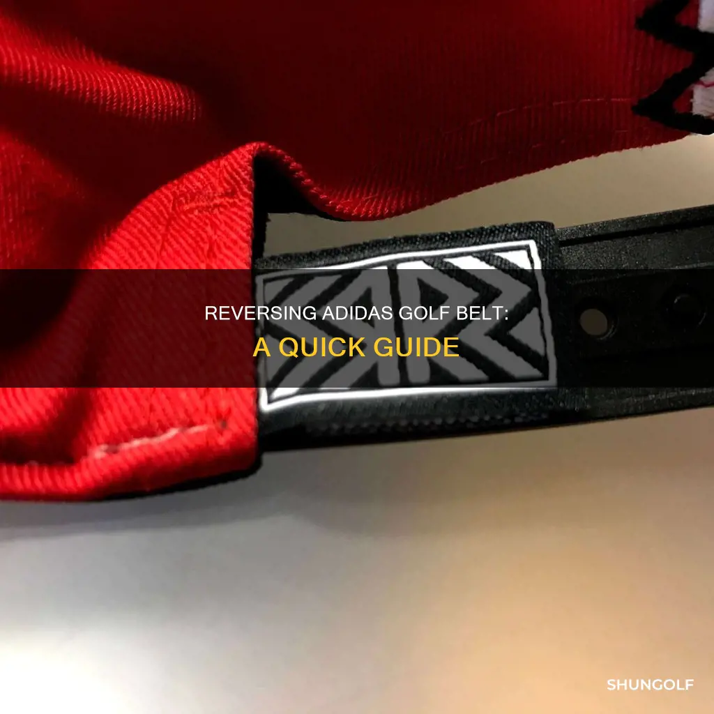 how to reverse adidas golf belt