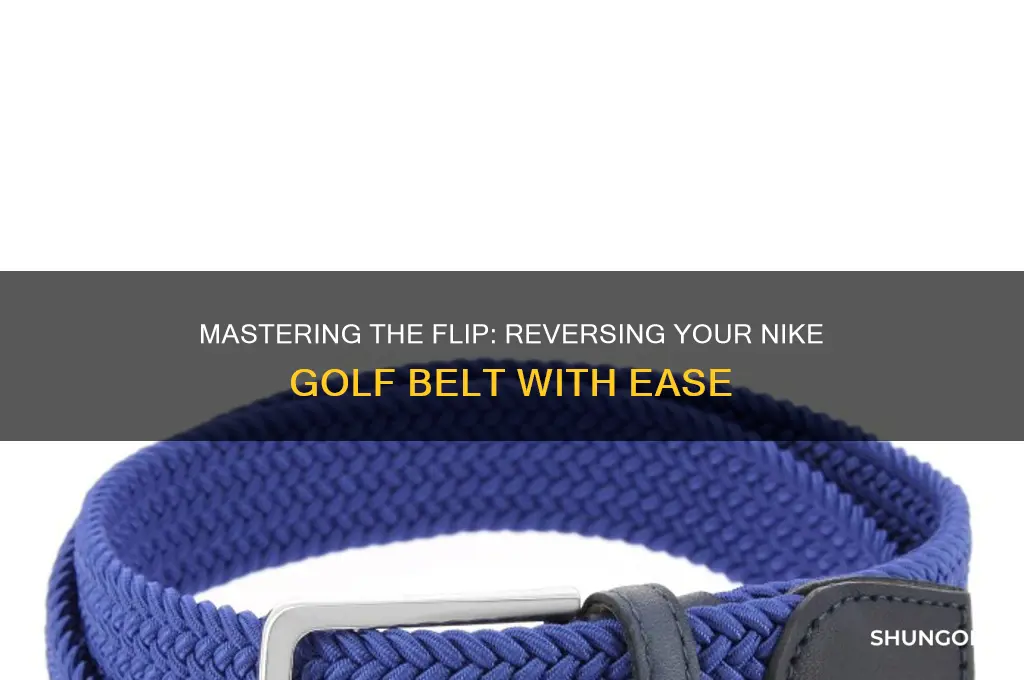 how to reverse nike reversible golf belt