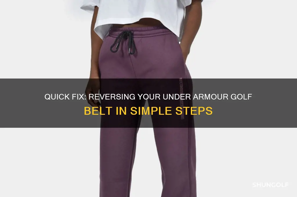 how to reverse under armour golf belt